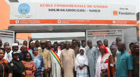 Sikoro Sourakabougou: la Fondation Orange inaugure sa première « École Orange »